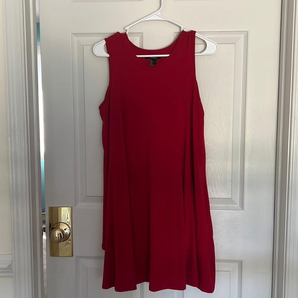 Forever 21 Red Long Sleeve Dress